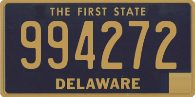 DE license plate 994272