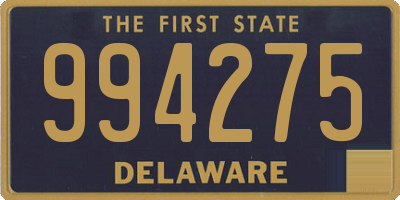 DE license plate 994275