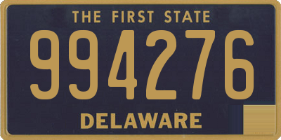 DE license plate 994276