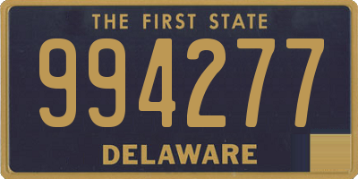 DE license plate 994277