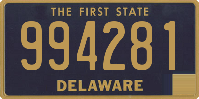 DE license plate 994281