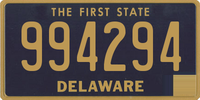 DE license plate 994294