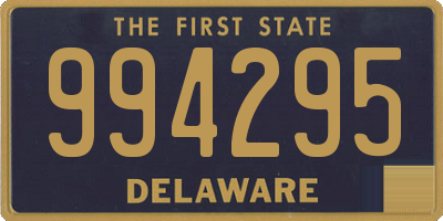 DE license plate 994295