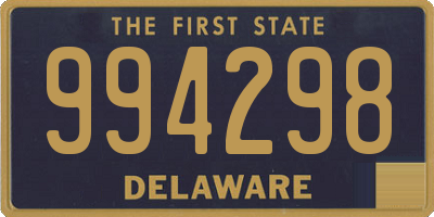 DE license plate 994298