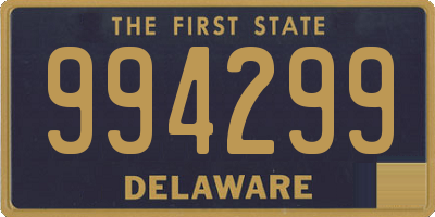 DE license plate 994299