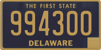 DE license plate 994300