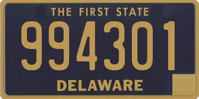 DE license plate 994301