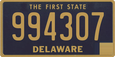 DE license plate 994307