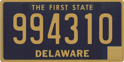 DE license plate 994310