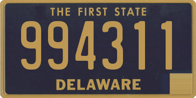 DE license plate 994311