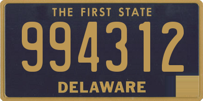 DE license plate 994312