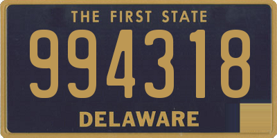 DE license plate 994318