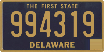 DE license plate 994319