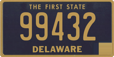 DE license plate 99432