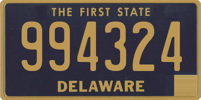 DE license plate 994324