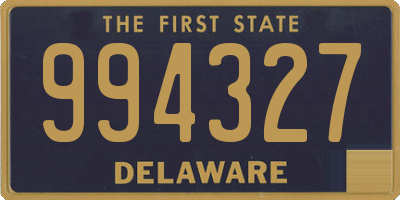 DE license plate 994327