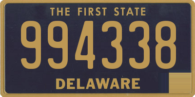 DE license plate 994338