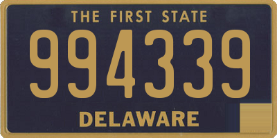 DE license plate 994339