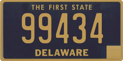 DE license plate 99434