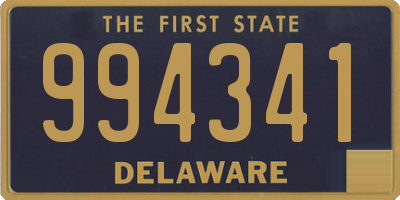 DE license plate 994341