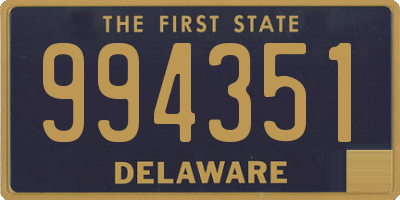 DE license plate 994351