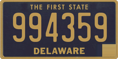 DE license plate 994359