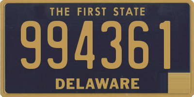 DE license plate 994361