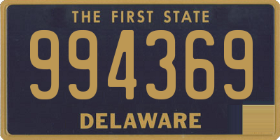 DE license plate 994369