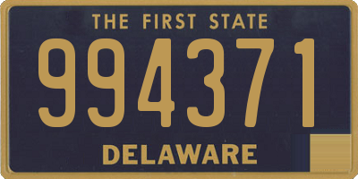 DE license plate 994371