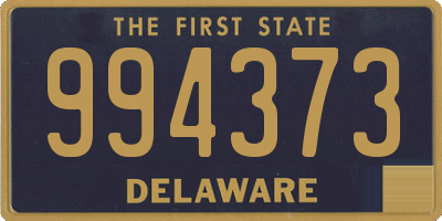 DE license plate 994373