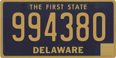 DE license plate 994380