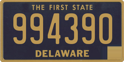 DE license plate 994390