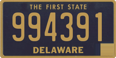 DE license plate 994391