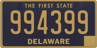 DE license plate 994399