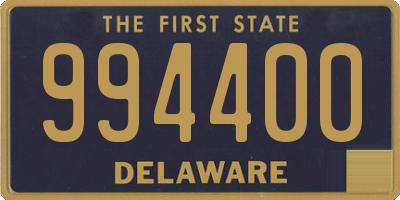 DE license plate 994400