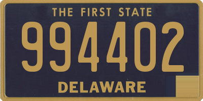 DE license plate 994402