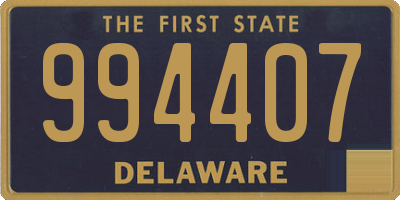 DE license plate 994407