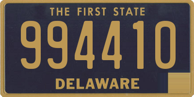 DE license plate 994410