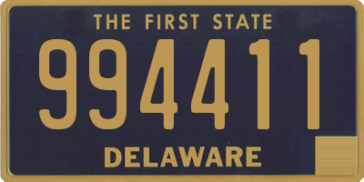 DE license plate 994411