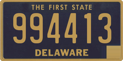 DE license plate 994413