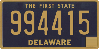 DE license plate 994415