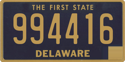 DE license plate 994416