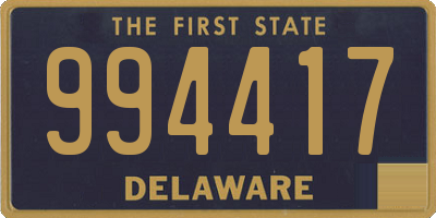 DE license plate 994417