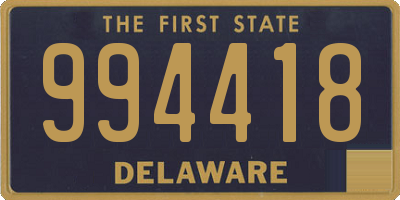 DE license plate 994418