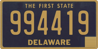 DE license plate 994419