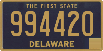 DE license plate 994420