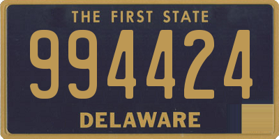 DE license plate 994424