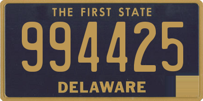 DE license plate 994425