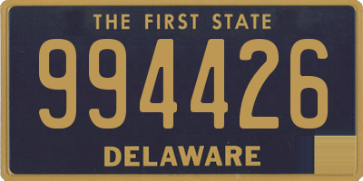 DE license plate 994426