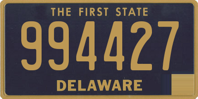 DE license plate 994427